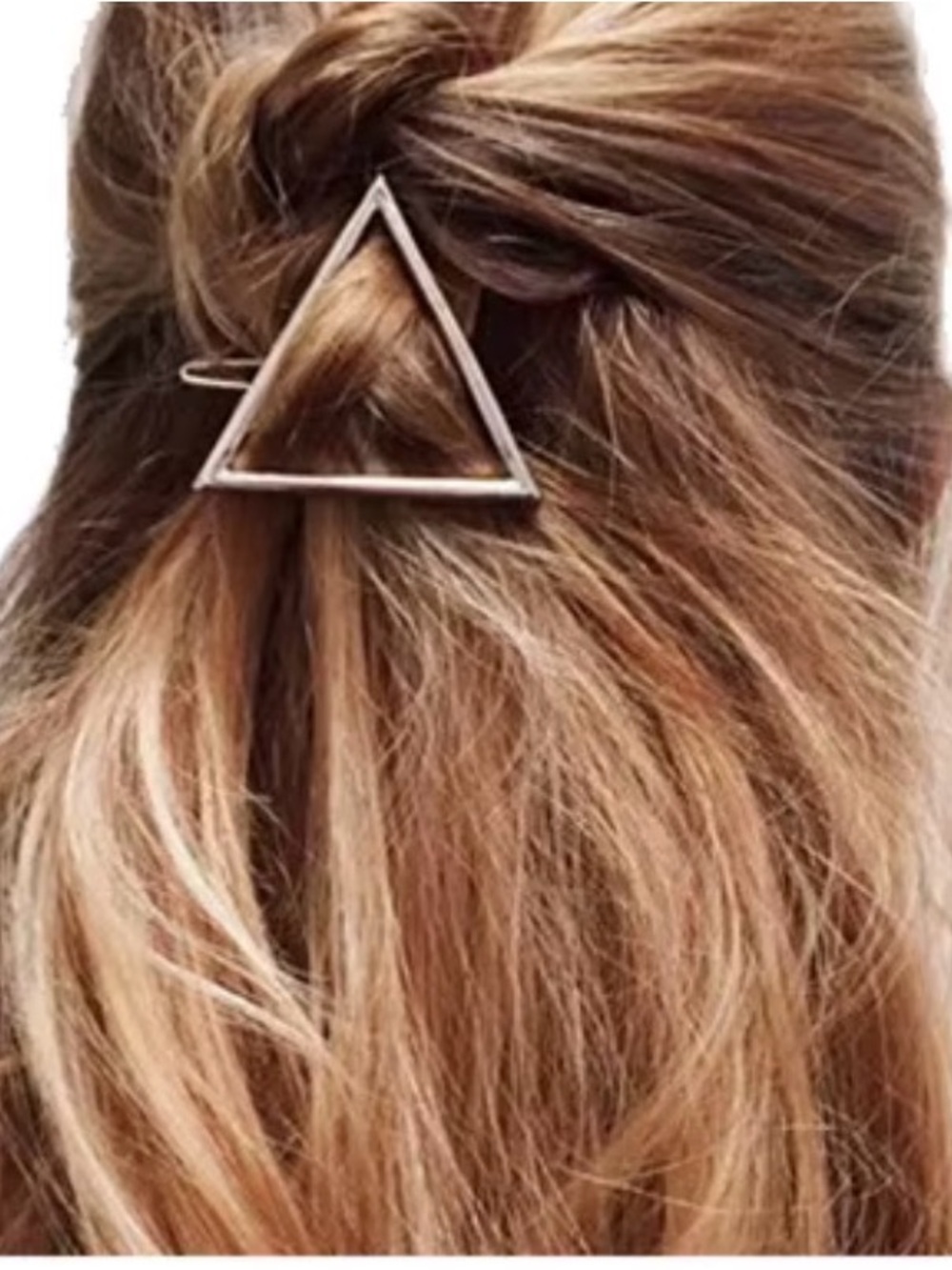 Gold Triangle Hair Clip
